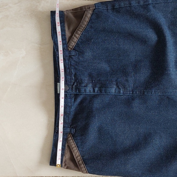 Modest Western Style GAP Dark Denim Skirt - Picture 4 of 6